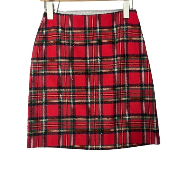 Sparkly vintage plaid skirt - Picture 1 of 2